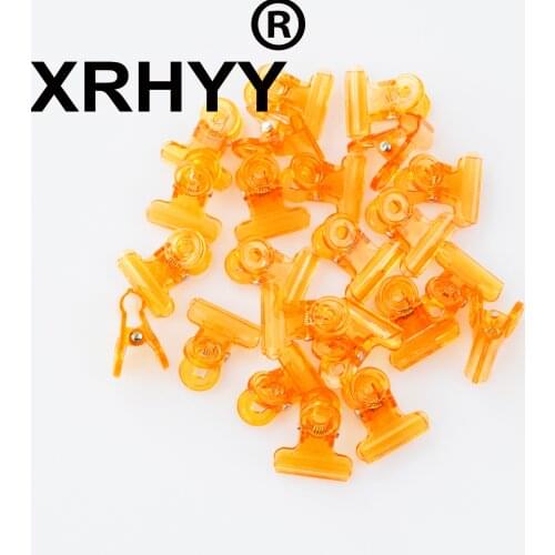 Pack Of 20 Orange Bulldog clip Bag Food Paper 2 CM Wide Clips For Crafts Food Bags Drawings Photos Home Kitchen & Office Useage