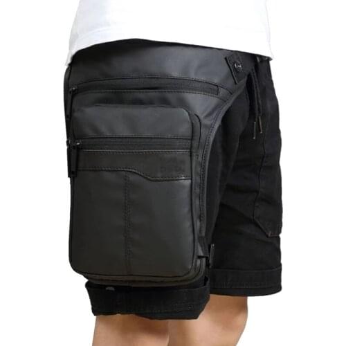 Men Waterproof Thigh Bag Waist Pack Fanny Packs Outdoor Riding Motorcycle Crossboby Hip Belt Bag Shoulder Bags Travel Chest Pack