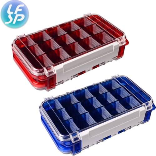 Waterproof Fishing Tackle Box Double-Sided Bait Lure Box Fish Hook Hook Up Storage Box Carp Fly Fishing Accessories Fishing Box