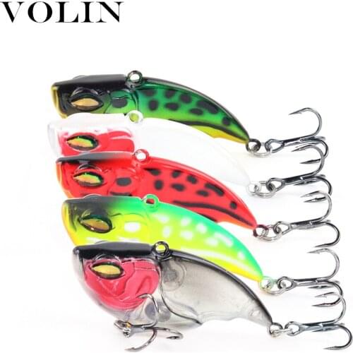 Volin 1pc New Sinking VIB 55mm/10.5g Hard Fishing Bait Hard Artificial Vibration Bait Winter Ice Salt Fishing Tackle