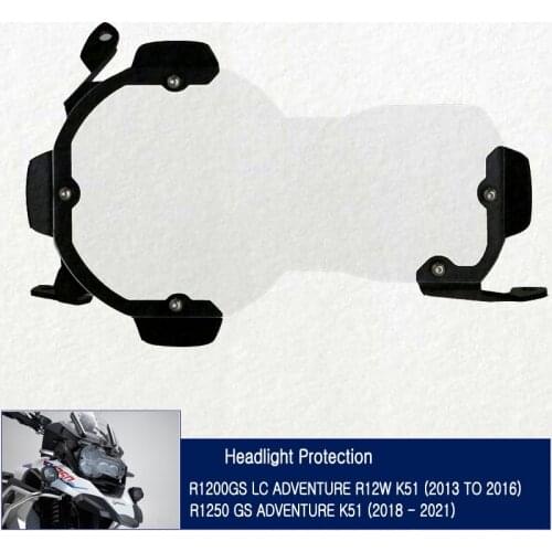 Headlight Guard Lens Cover Protection Clear For BMW R 1200 1250 GS GSA R1200GS LC ADV 2013-2021 R1250GS HP Adventure 2018-2020