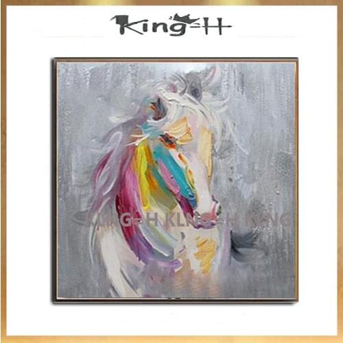 Animal brown horse canvas Painting oil paintings horse picture wall art home decoration modern paintings for living room wall