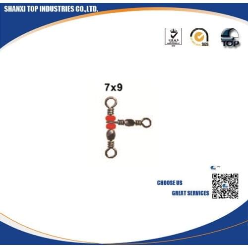 1000pcs Cheap Barrel triple swivels style B 5*7