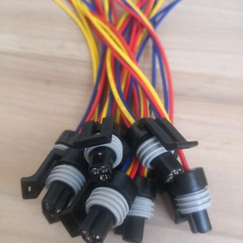 2/5/10/20pcs/lot 3 Pin/Way Oil/Fuel Pressure Sensor Connector Plug With Pigtail For Honeywell 100 150 250 PSI For Buick Delphi