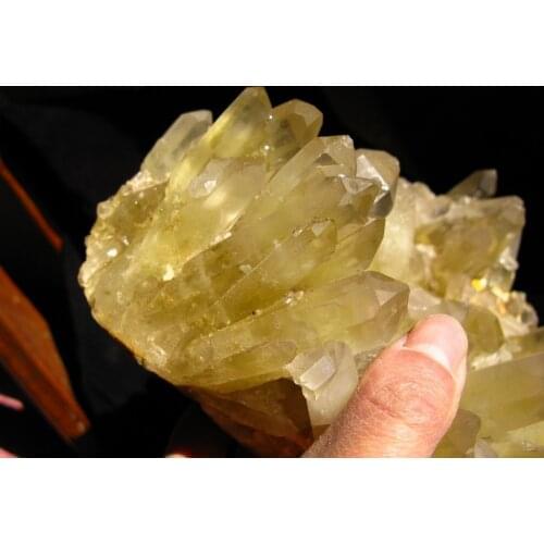 2430g rare natural rock citrine quartz crystal cluster original