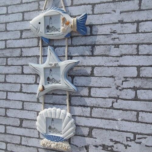 3pcs/set Mediterranean Wooden Photo Frame Set DIY Wall Picture Frames Home Decoration Home Decor Accessories Craft MP 005