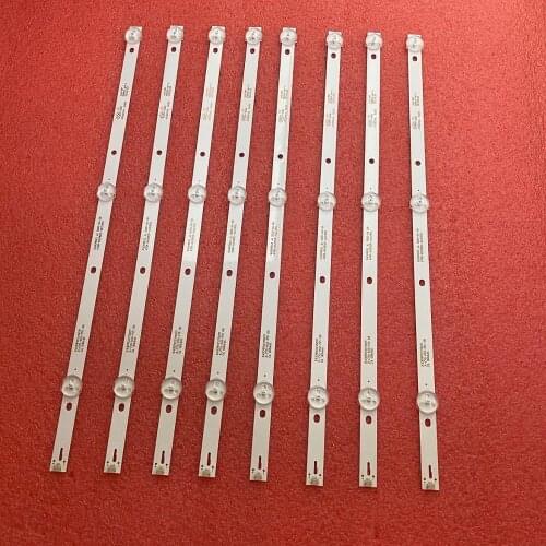 8 PCS LED backlight strip for 43DL4012N/62 43HFF5952 43BDL4012N/62 43PFT4002 L43E6800 43L1600C K430WD9 K430WDK3 K430WDC1 A1 A3