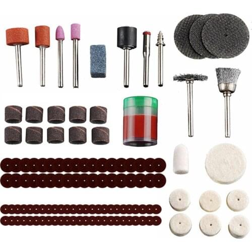 105pcs Electric Rotary Power Tool Grinder Accessories Fits For Sanding Polishing Grinding Cleaning Derusting Dusting Parts