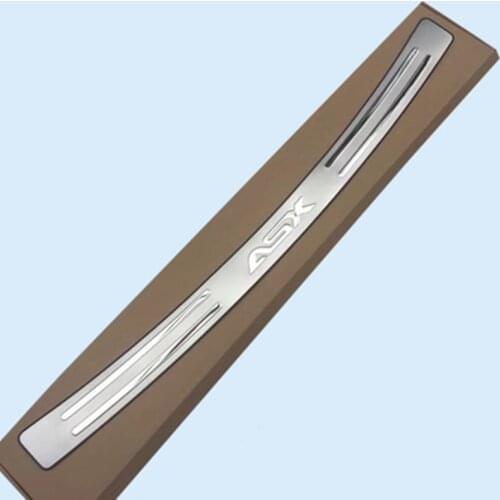 Accessories Fit For 2010- 2018 Mitsubishi ASX stainless steel car Rear bumper Protector steep panel boot cover Sill plate