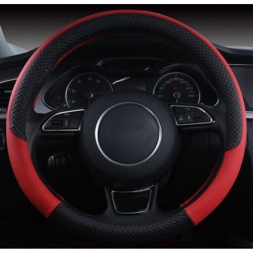 GM steering wheel cover leather car steering wheel cover four seasons non-slip leather grip cover auto parts car interior