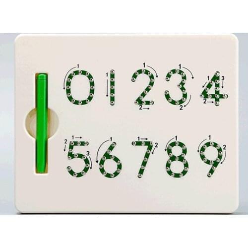 Magnetic Number Drawing Board with Pen Montessori Pre-school Toys, Educational Writing Drawing Tablet for Boys and Girls