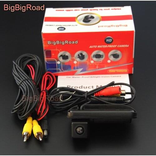 BigBigRoad Car Trunk Handle Rear View Parking CCD Camera For Mercedes Benz E Class MB W212 C207 E200 E260 E300 E350 Night Vision