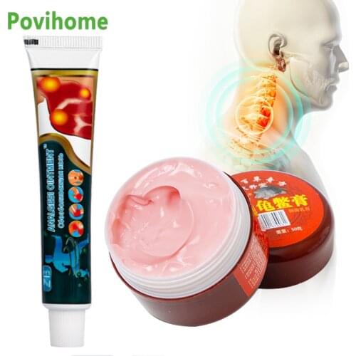 2 Types Analgesic Cream Pain Relief Cream Rheumatoid Arthritis Joint Neck Cervical Tissue Injury Balm Ointment Herbal Plaster