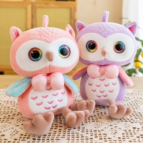 Zqswkl 25/35/45/55cm cartoon cute soft owl doll plush toy children stuffed toy girls christmas birthday gift dolls pillow hugs