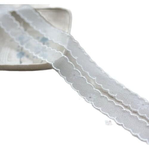 1M Wedding Dress Sewing Accessories White Lace Trim Ribbon For Dresses 1.5CM Lace Trimmings encaje koronka dentelle EQ24