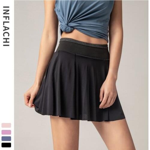 Summer Running Shorts Women 2 In 1 Outdoor Quick Dry Fake Skirt Gym Workout Sport Shorts Tennis Skirt Breathable Training Shorts