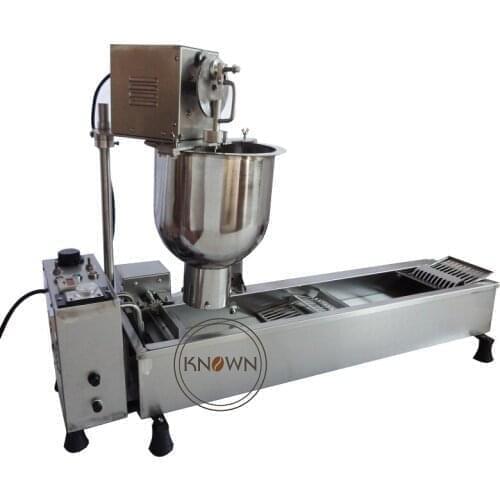 Best selling 201 stainless steel mini fried donut making machine electric different size for snack store in price