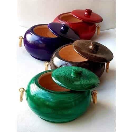 4 Piece Wooden Color Sugar Bowl Set Decorative Stylish