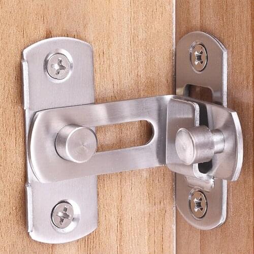 One stainless steel 90 degree lock, suitable for hardware fittings of home safety door in right angle Hotel