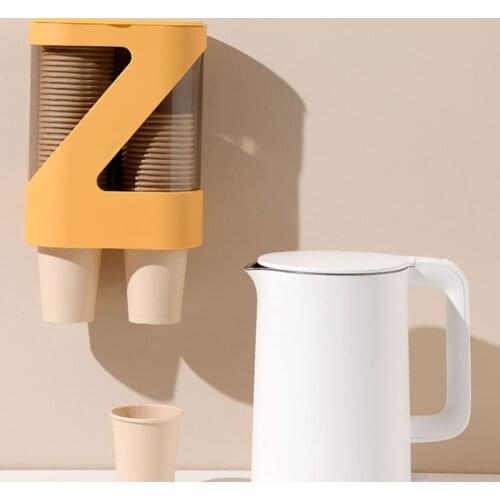 Disposable cup holder, automatic cup remover, paper cup holder, wall-mounted household water dispenser, and cup holder