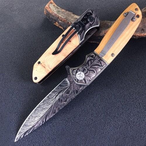 Hunting Camping EDC Folding Knife Military Survival Outdoor Knife Tactical Sharp Blade Self Defense Tools