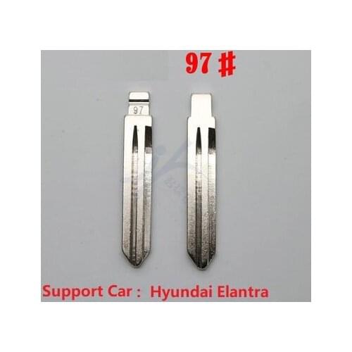 Original Replace Folding key blade For Hyundai Elantra Car key embryo replacing the key head Remote Key Blade NO.97(10pcs)