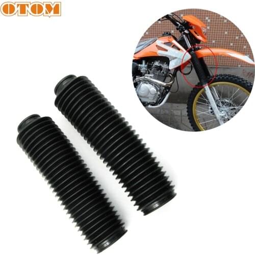 OTOM Motocross Fork Cover Gaiters Boots Front Shock Absorbing Dust Jacket Rubber Off-Road Motorcycle Universal Accessories Parts