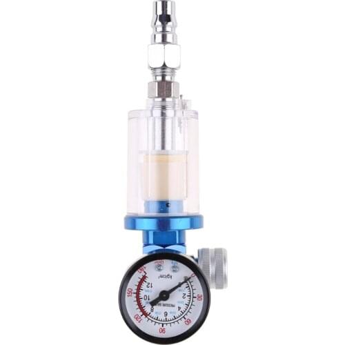 Spray Pneumatic Tool Air Regulator Gauge Water Oil Separator Filter with Copper Filtering Core Fit with Pneumatic Tool