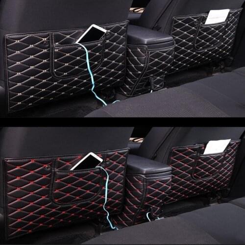 Car Rear Seat Anti-Kick Pad Rear backrest Seats Cover B Pillar Protective Mat For Toyota RAV4 RAV-4 2014 15 16 2017 2018 2019