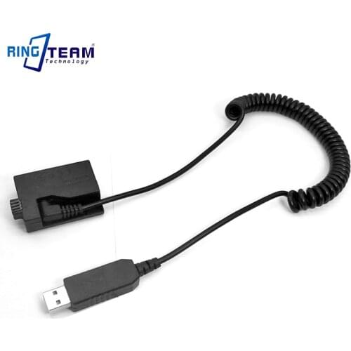 Coiled CA-PS700 USB Cable DC Adapter + ACK-E5 DR-E5 Coupler for Canon EOS Rebel XSi XS 450D 500D 1000D Kiss F X2 X3 T1i Cameras