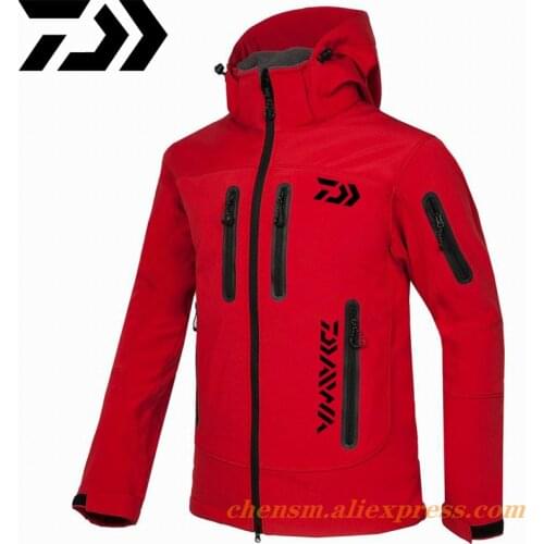 Daiwa Reflective Jackets Men Fishing Windproof Waterproof Breathable Thick Warm Snow Coat Winter Skiing And Snowboarding Jacket