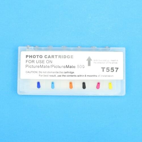 T557 Refillable Ink Cartridge For Epson Picture-Mate PM500 PM-500 Picturemate Ink Cartridge T557