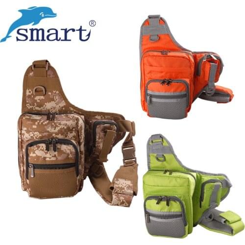 SMART 28*21*9.5cm Multi-Purpose Fishing Lure Bag Waterproof Backpack Crossbody Messenger Sling Sac Bolsa De Pesca Peche Bag