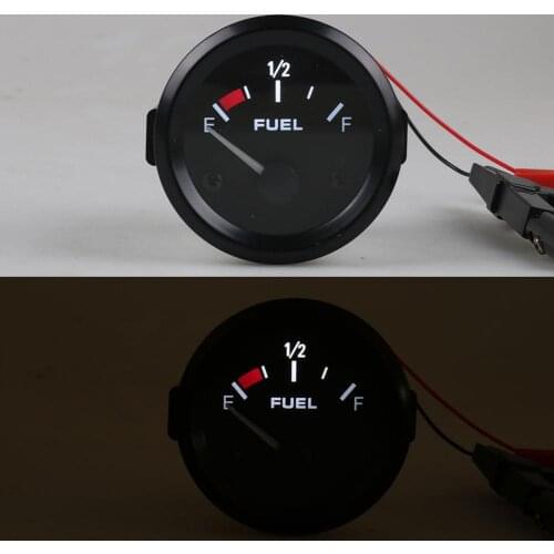 12V Universal Car Auto Modification Oil Fuel Level Gauge Meter Pointer Indicator