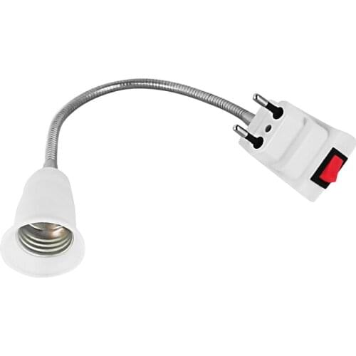 EU Plug Universal LampHolder Wall Socket Portable E27 Bulb Lamp Bases Socket E27 Screw Lamp Holder Converter