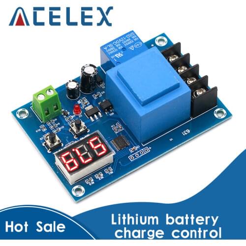 XH-M602 Digital Control Battery Charging Control Module AC 220V Lithium Storage Battery Charger Control Switch Protection Board