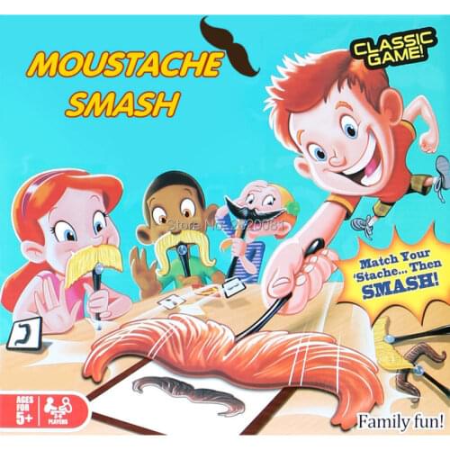 Funny family game moustache march smash Pass Card toy sets,childrens classic game for 3-6 player Creative toys