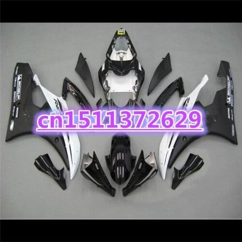 100%new ABS Fairing kit for YZF-R6 06-07 YZF R6 06 07 silver black red YZF 600 R6 2006 2007 fairing sets bodywork ABS-Dor D