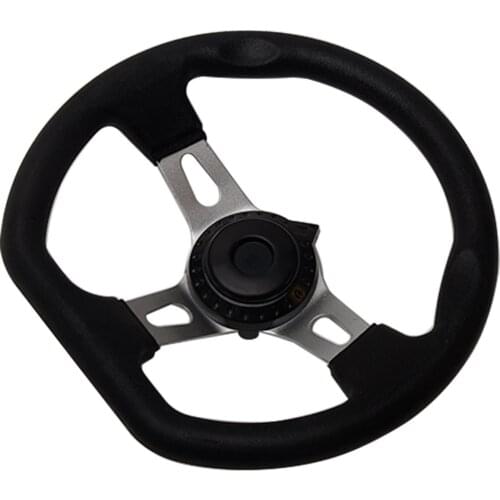 270mm Interior PU Foam Steering Wheel Replacement Universal For Go Kart Hardware Durable Vehicle With Holes Accessories 3 Spokes
