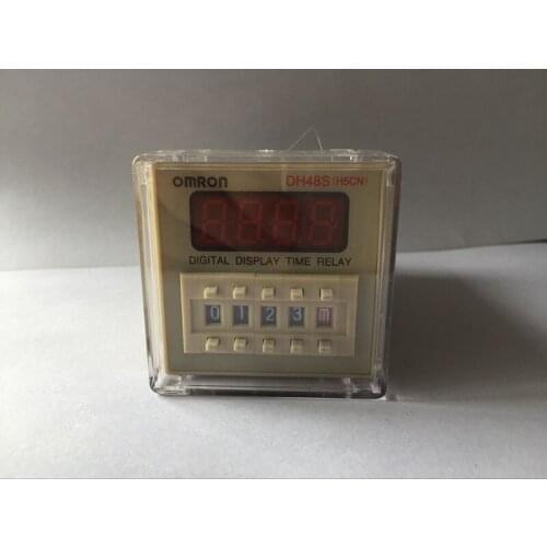AC380V 50/60Hz 97*48*48mm digital preset counter relay 0.01S-99H99M LED display 8 pin panel installed DH48S-2Z SPDT