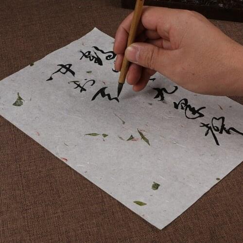 Flower & Plant Rice Paper for Chinese Calligraphy Writing Rijstpapier Petals Letter Xuan Paper Artistic Half-Ripe Xuan Paper