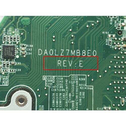 FAST SHIPPING. FUNCTIONAL WELL.DA0LZ7MB8E0 REV : E MAIN BOARD FOR LENOVO U310 MOTHERBOARD, ONBOARD CPU I5 (047D7B , D987AE)