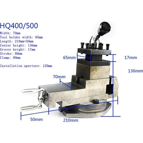 New HQ400 HQ500 Tool Holder Mini Lathe Accessories Metal Lathe Holder Tool Assembly Quick Change Lathe Tool Holder Tool
