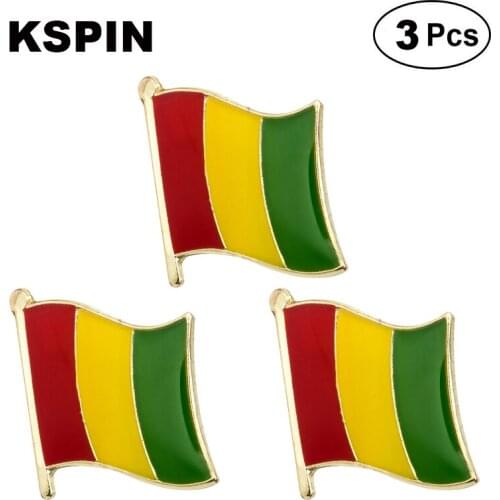 Guinea Lapel Pin Brooches Pins Flag badge Brooch Badges