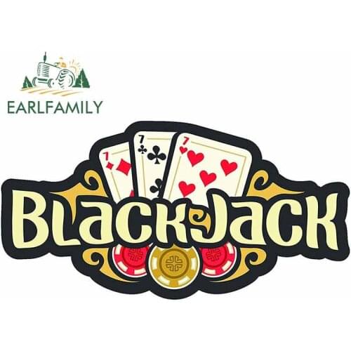 EARLFAMILY 13cm x 6.7cm For Casino Car Stickers Windows Decal Personality Creative Sticker Suitable For VAN RV Decoration