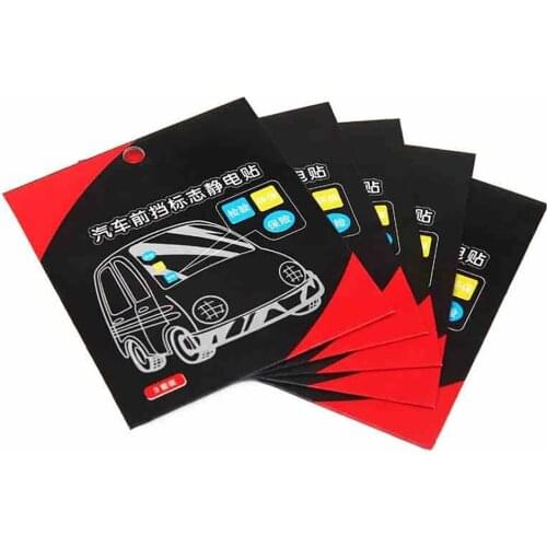 Annual Post Car Sticker AUTO Window Signal Clear Cling Static Film inspection stickers Tax Disc Holders windshield