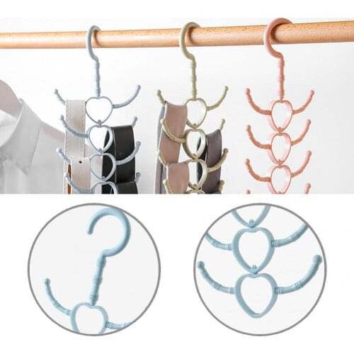 Home Improvement Compact 10 Hooks Rotating Shock-proof Coat Hanger Mini Coat Hanger Lightweight Household Supplies