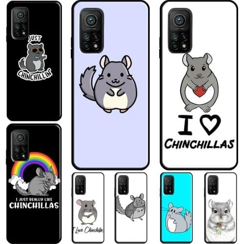 Cute Cartoon Chinchilla Cover For POCO X3 Pro F3 M3 Case For Xiaomi Mi 11 Ultra Mi Note 10 Lite 9T 10T Pro Cover