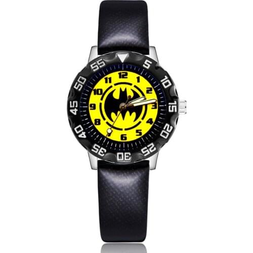 Fashion Cute Pretty Style Childrens Kids Student Girls Boys Quartz Leather Wrist Watches Clcok JM157