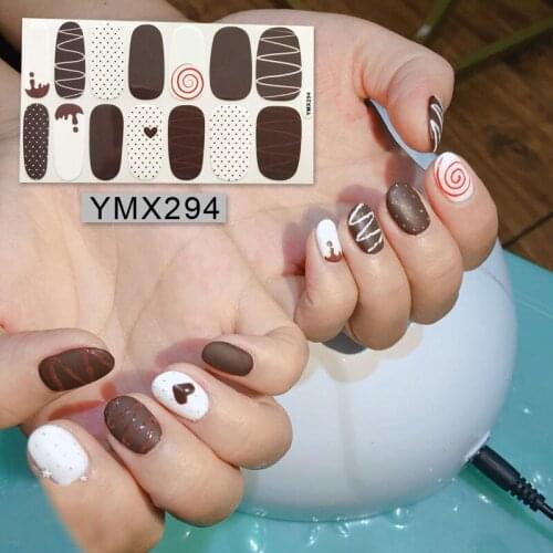 Nail art Full-Cover Sticker Sheet 14tips Sticker Polish Sticker YMX289-303